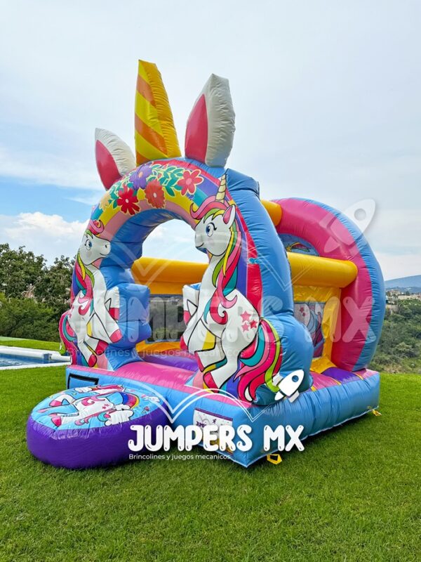 3 inflable Circular Unicornio Jumpers MX