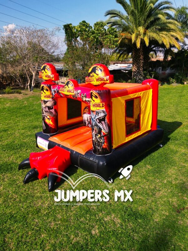 4 inflable circular Jurassic Naranja Jumpers MX