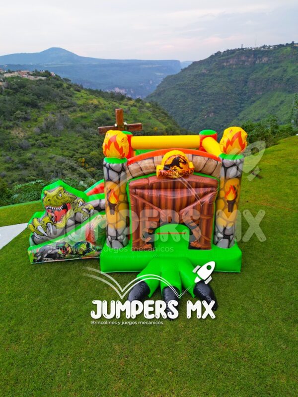 4 Inflable Muro con Rampa Jurassic Park