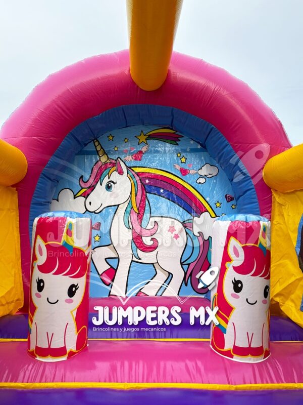 6 inflable Circular Unicornio Jumpers MX