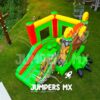 7 Inflable Muro con Rampa Jurassic Park