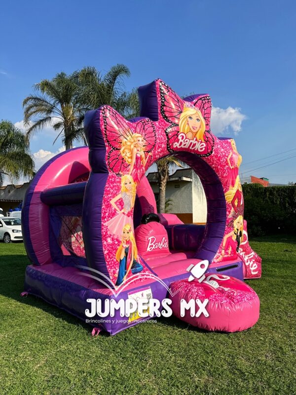 8 Inflable Circular con Rampa Barbie Jumpers MX